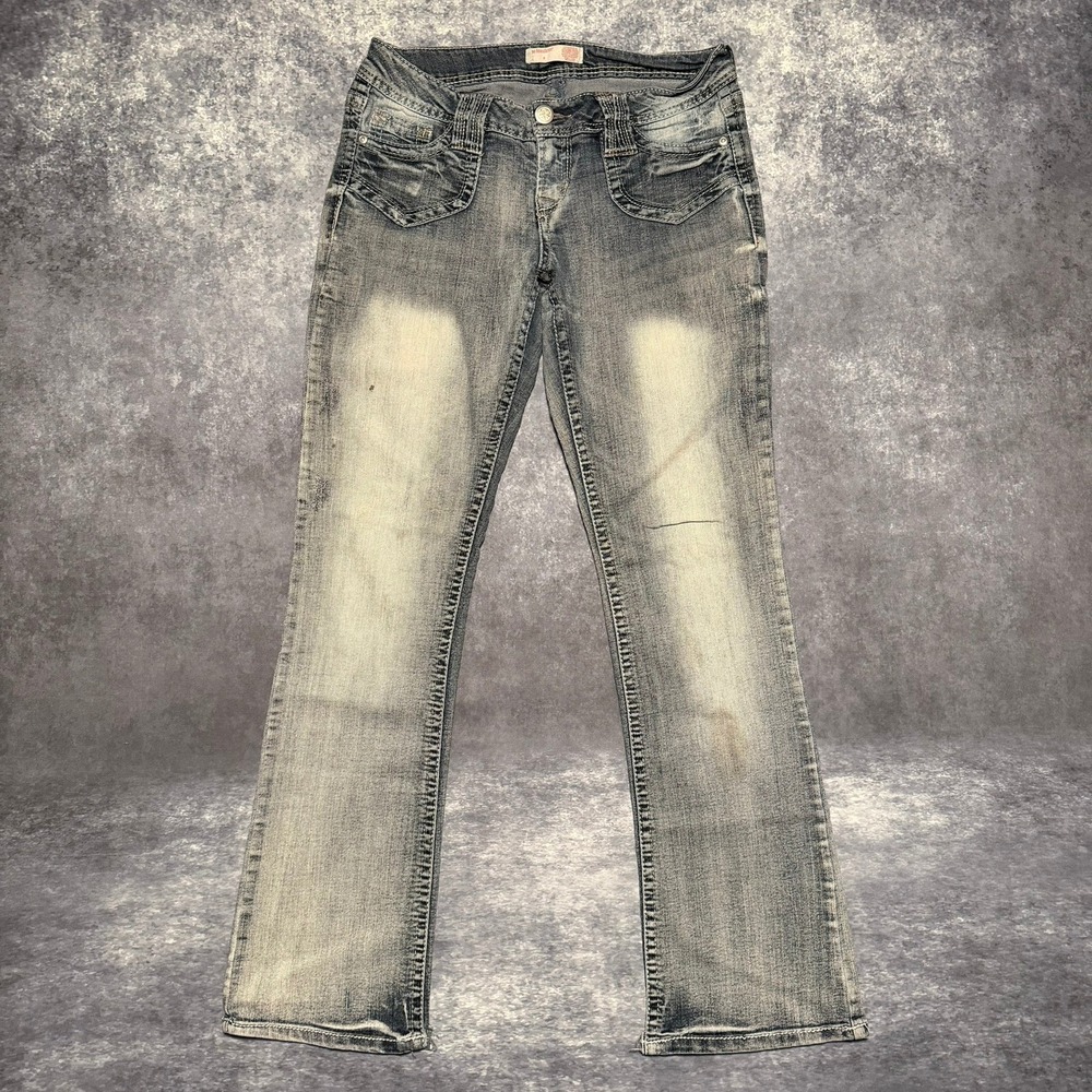 Y2K Low Rise Boot‎ Cut Flare Womens Jeans Size 9 Medium Wash